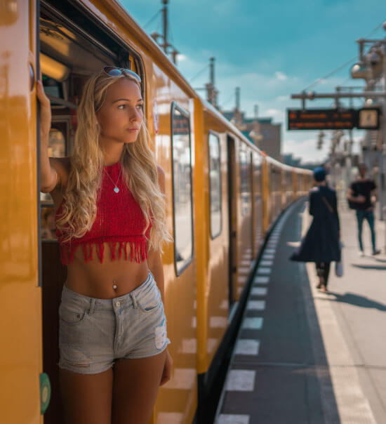 Portraitshooting mit einer Ubahn