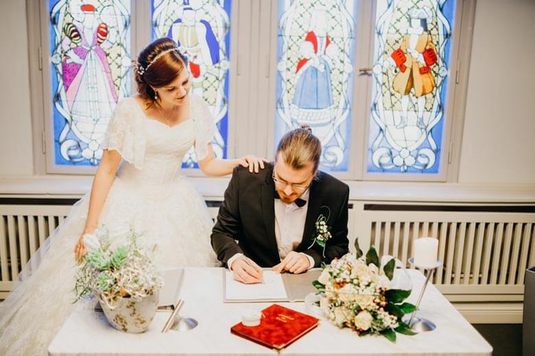 Heiraten in Köpenick Unterschrift